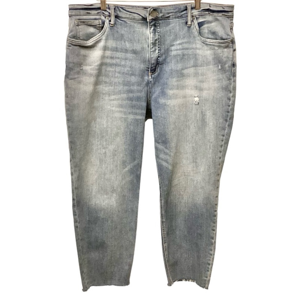 Kut From The Kloth 22W Rachael Fab Ab Mom Jeans High Rise Frayed Hems Stretch - Picture 2 of 12